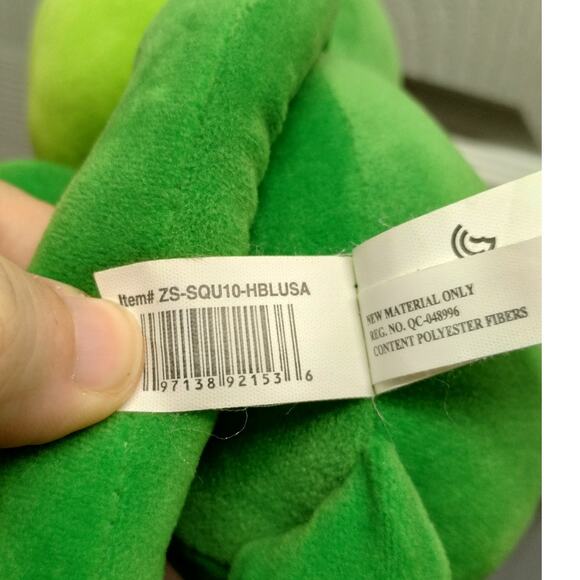 Squish Pals Nanco Green Frog Hook & Loop Hands Hugger Stuffed Animal Plush 13" - Picture 7 of 8